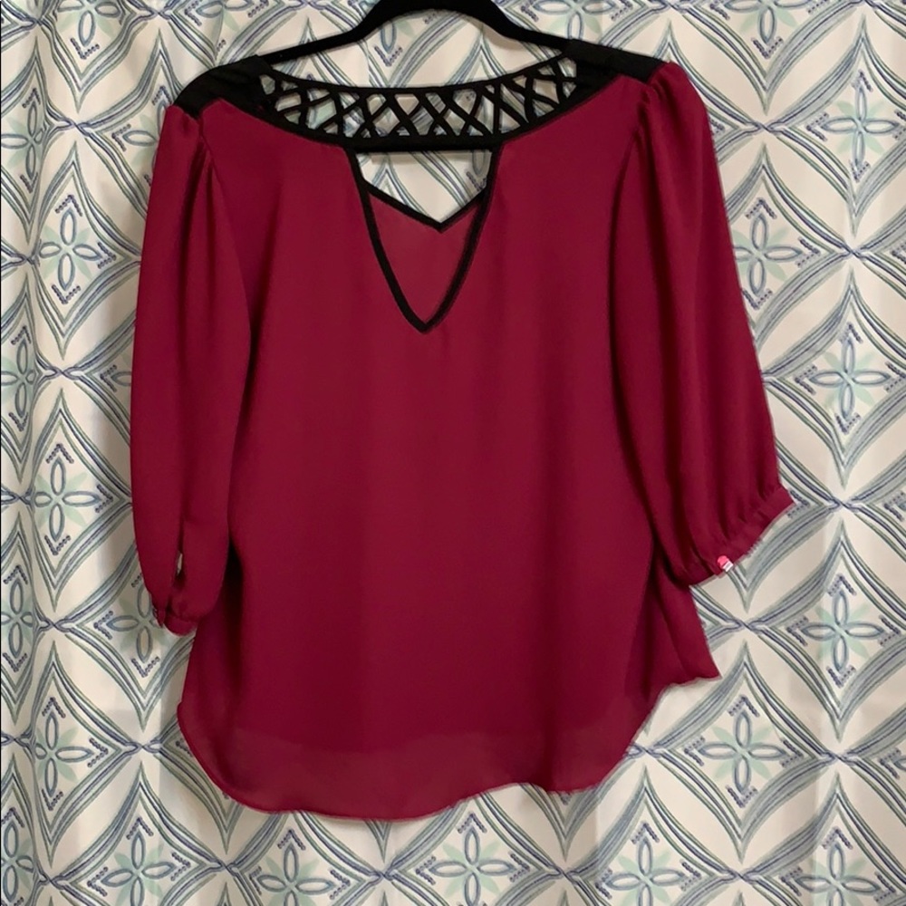 Plum purple blouse - Picture 5 of 5